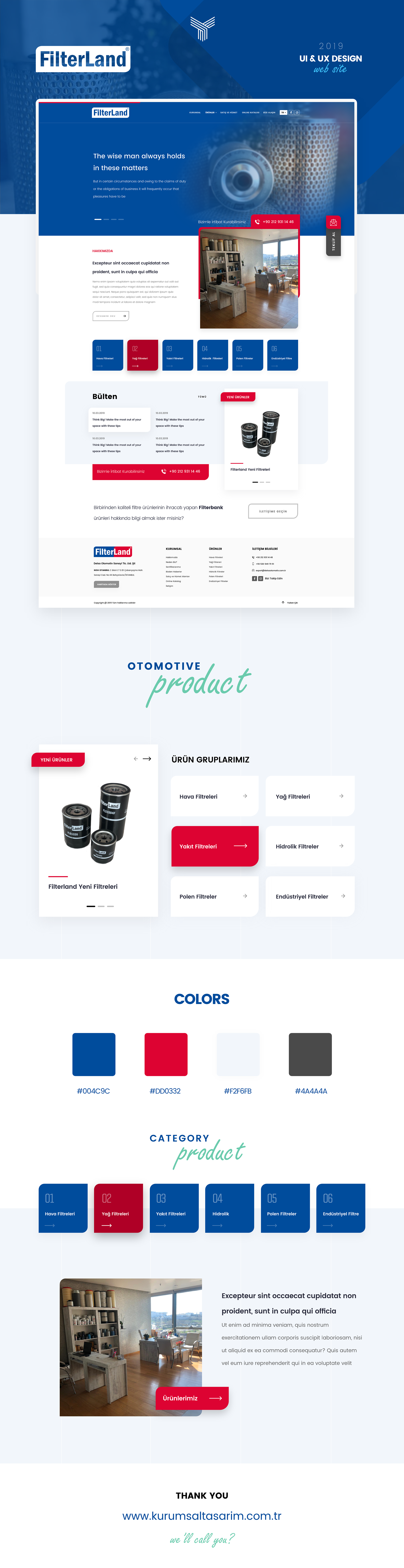 Filterland Otomotiv Kurumsal Web Tasarım Web Yazılım Crm Ödüllü