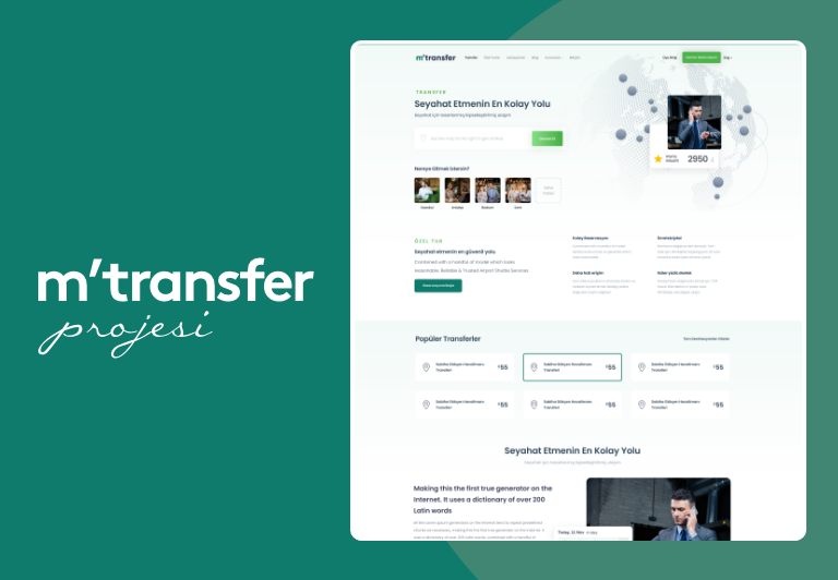 Mtransfer – Online Transfer Yazılımı ve Web Sitesi Projesi